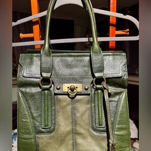 Frye Olive Green Leather Satchel